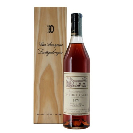 Dartigalongue Bas Armagnac 1974 Coffret Legno