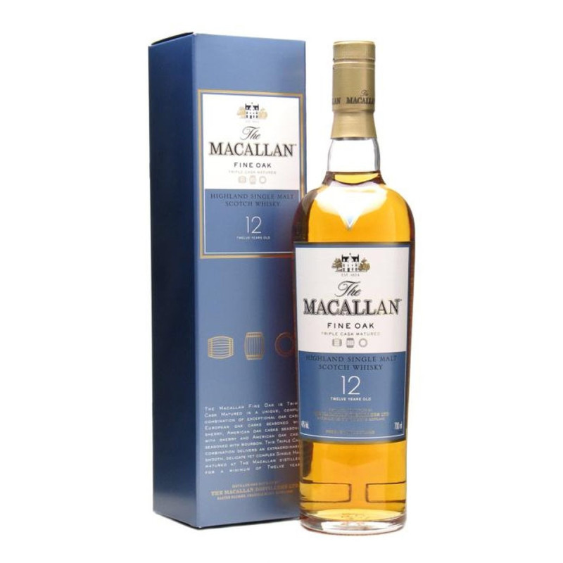 Macallan  Whisky fine oak 12 anni  70 cl