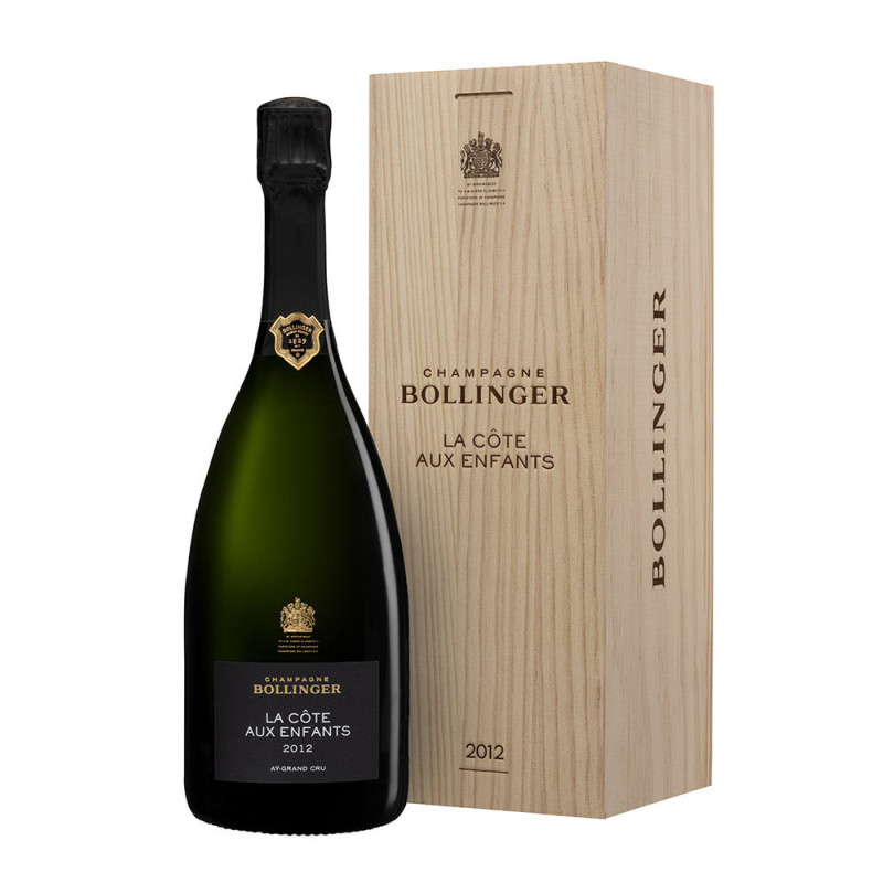 Champagne Bollinger La cote aux enfants 2012 cassa legno