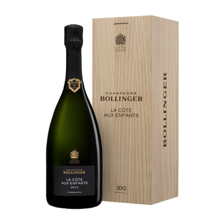 Champagne Bollinger La cote aux enfants 2012 cassa legno