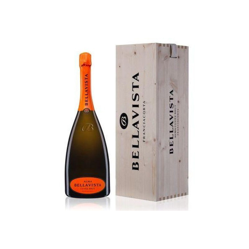 Bellavista Franciacorta Alma Cuvée Brut Jeroboam 3 LT cassa legno
