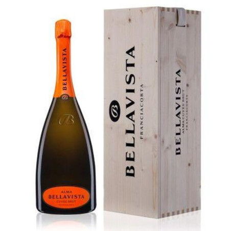 Bellavista Franciacorta Alma Cuvée Brut Jeroboam 3 LT cassa legno