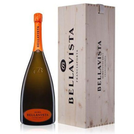 Bellavista Franciacorta Alma Cuvée Brut Jeroboam 6 LT cassa legno